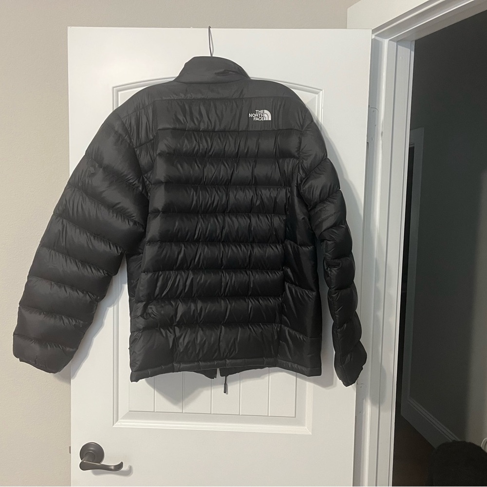 The North Face Men's Charcoal Down Puffer Jacket